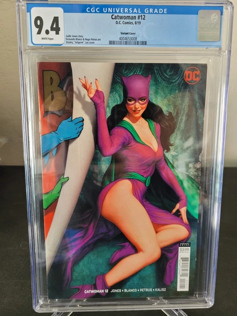 Catwoman #12 Cgc 9.4 Graded Dc Comics 2019 Stanley Artgerm Lau Cover Variant