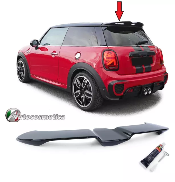 Spoiler Alettone Posteriore Bagagliaio Per Mini Cooper F55 F56 13-18 Nero Lucido