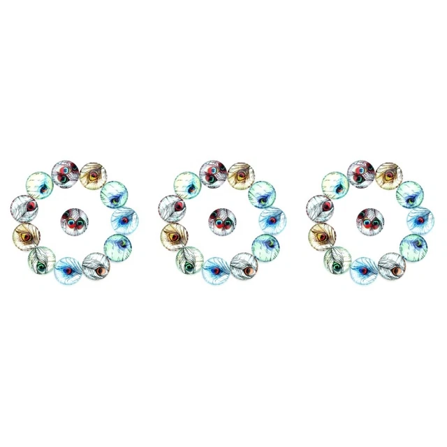 3x Schmuck Machen Liefert Runde Anhänger Schmuck Handwerk Perlen Charme
