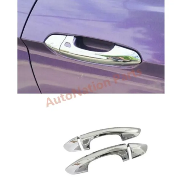 Cover Trim 2015-2021 4PCS Fit For Ford Mustang Side Door Handle Chrome Exterior