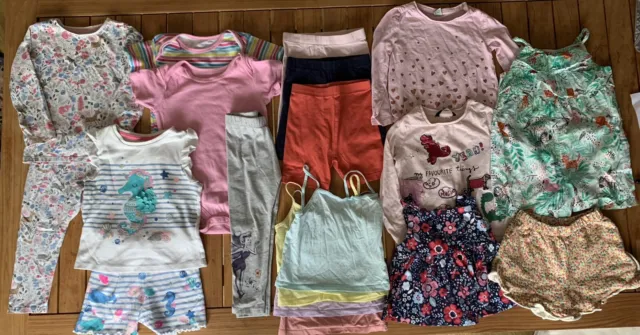 Girls spring / summer clothing bundle, Age 2-3 years, 17 items inc. Next, Disney
