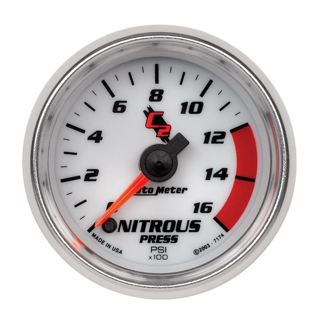 AutoMeter 7174 C2 Electric Nitrous Pressure Gauge
