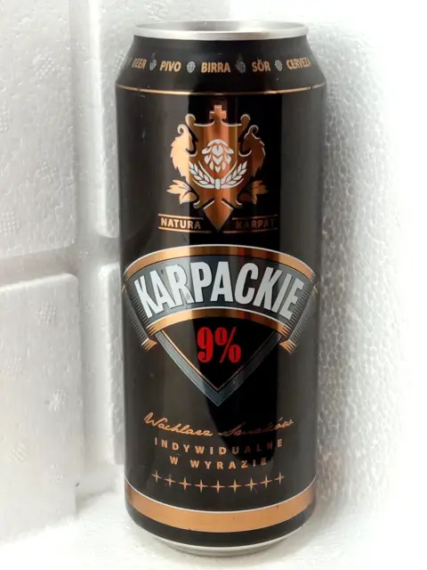 Empty Beer Can KARPACKIE 500 ml. Poland 2016 Top Open!