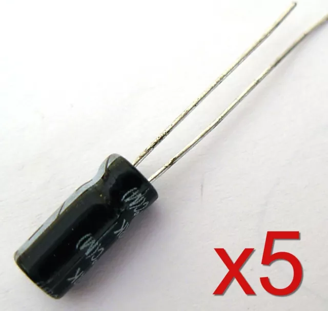 5x condensateur électrolytique 16V 22uF 11x5mm Radial Capacitor Aluminium