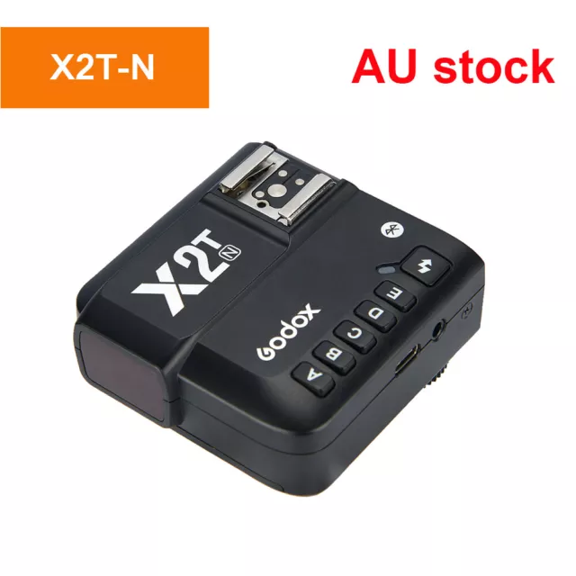 AU Godox X2T-N TTL HSS Bluetooth Flash Speedlite Trigger Transmitter For Nikon