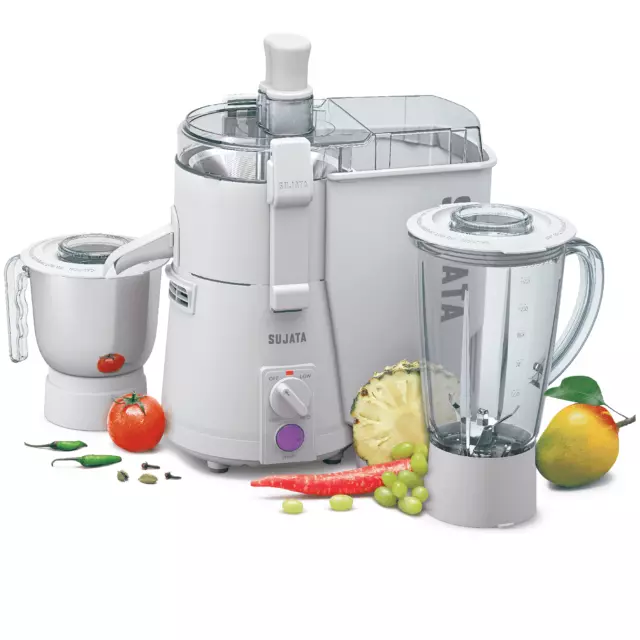 Sujata Powermatic Plus 900W 3 Speed 2 Jar Juicer Mixer Grinder 230 to 240 Volts