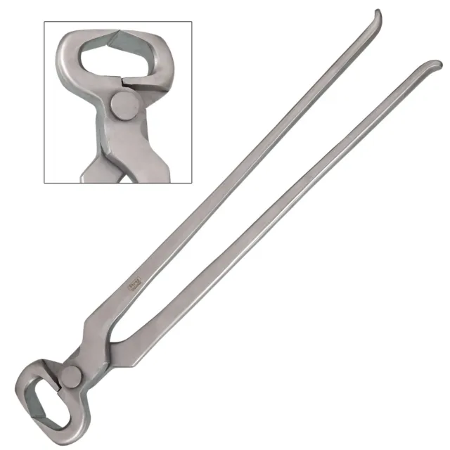Hoof Pin Cutter 15'' Nipper Farriers Tool Veterinary Instrument Steel Silver