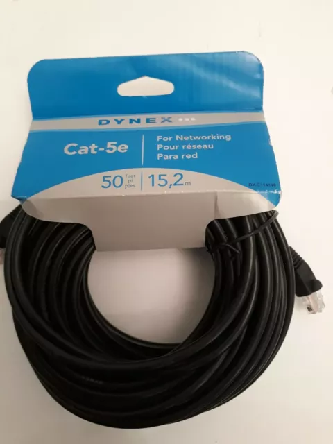 Dynex DX-C114199 - Network cable RJ-45 (M) 15.2 m CAT 5e snagless (DX-C114199)