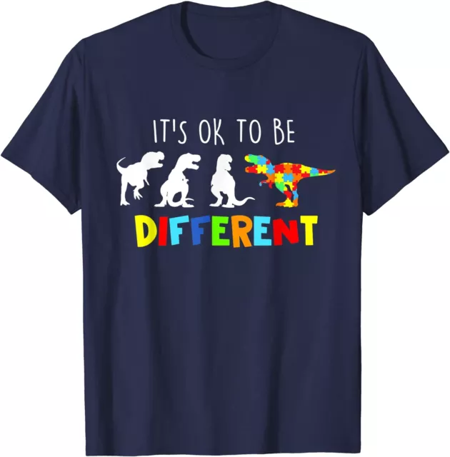 Autism Awareness Dinosaur Boys Its Ok To Be Different Unisex T-Shirt