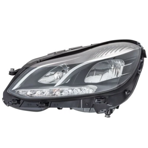 Phare Avant Gauche HELLA Halogène FF Pour Opel Astra J (P10) - Circulation à Droite, Noir, Avec Ampoules