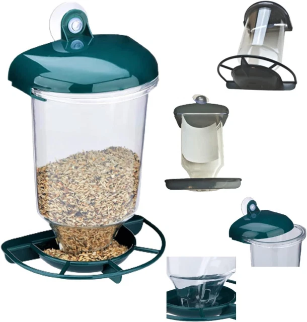 Vogelfutterstation Vogelfutterspender Futterhaus hängend für Wände 22cm