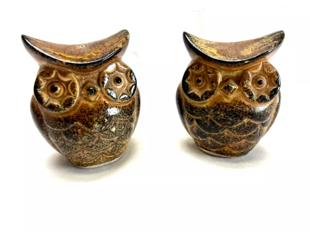 Vintage Howard Holt (H.H) Mid Century Owl Salt & Pepper Shakers