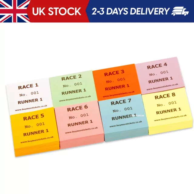 Race Night Tickets | 8 Races | 160 tickets per race