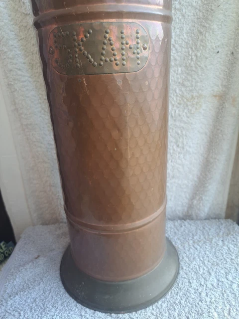 Porte-parapluies En Cuivre KAN – Métal – Hauteur 49 Cm – Bon état