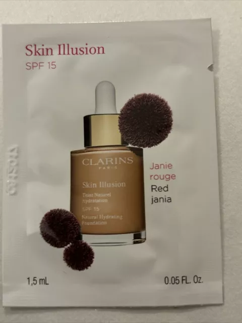 Clarins Skin Illusion Foundation shade 110 Honey  SPF15 1 x 1.5 ml sachet Sample