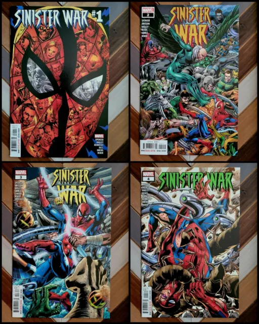 SINISTER WAR #1-4 (Marvel 2021) HIGH GRADE, SINISTER 6 vs SAVAGE 6, Complete Set