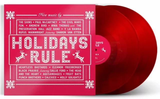 Various Artist Holidays Rule RED TRANSLUCENT vinyl 2 LP NEW/SEALED