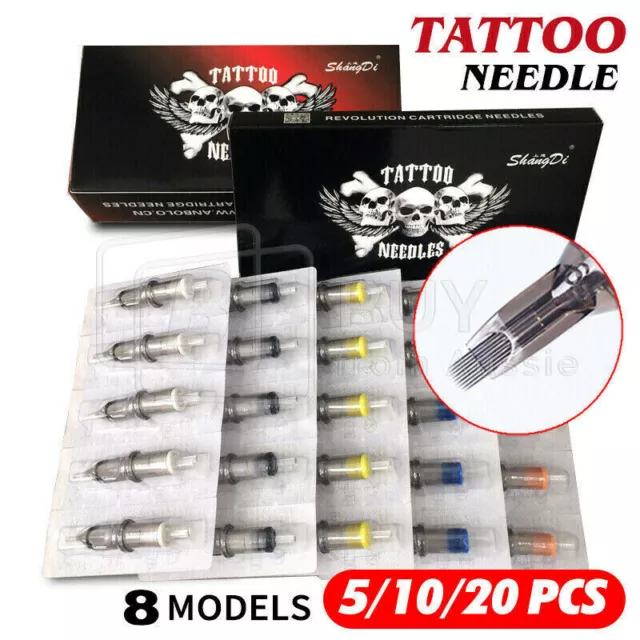 5/10/20pcs Disposable Sterized Tattoo Cartridge Needles Mixed model RS  M1  RL