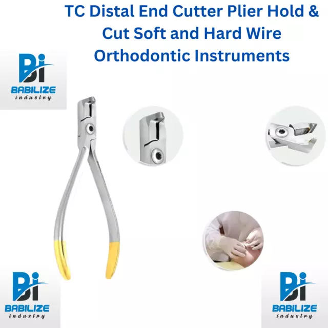 TC Distal End Cutter Plier Hold & Cut Soft and Hard Wire Orthodontic Instruments