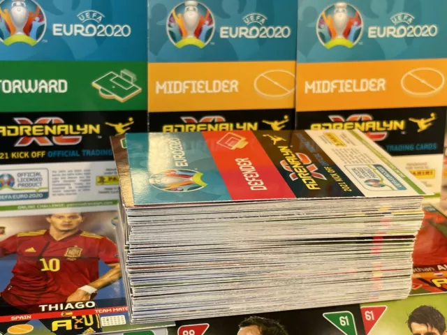 115 Cards Panini Adrenalyn XL UFEA Euro 2020. 2021 Kick Off Bundle NO Duplicates