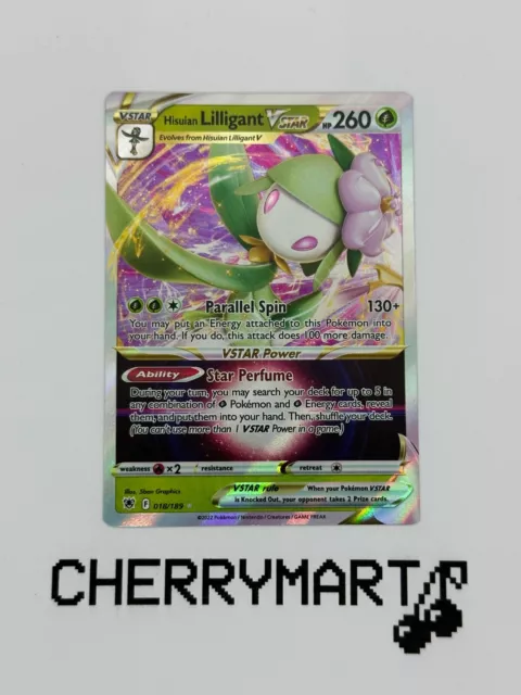 Lilligant VSTAR 018/189 - Ultra Rare - Astral Radiance - NM/M Pokemon Card