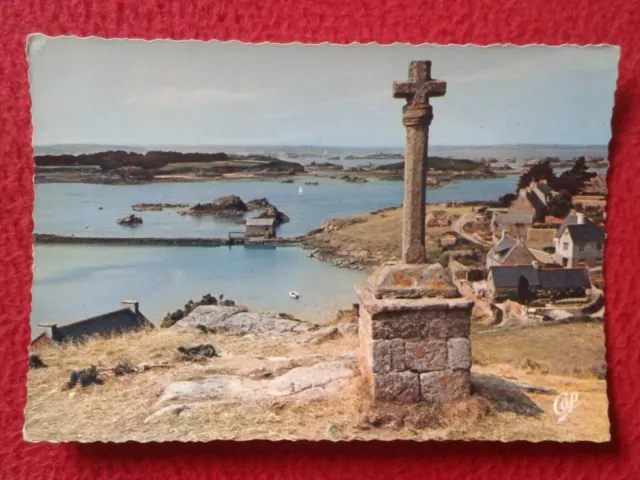 Postal France Ile Brehat Isla De Depuis La Chapelle Saint-Michel Cruz Cross Croi