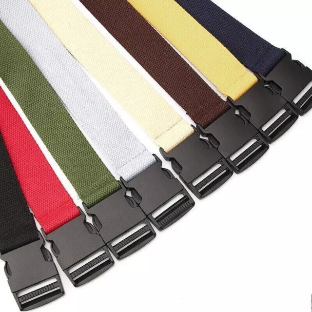 Work Buckle Tactical Quick Release Men Army Webbing Nylon Military Waist Belt