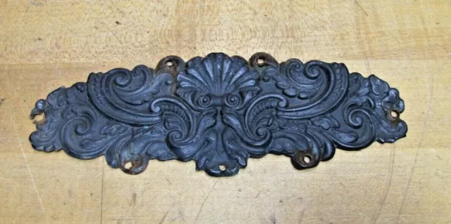 Antique Ornamental Decorative Arts Hardware Element Thin Metal High Relief