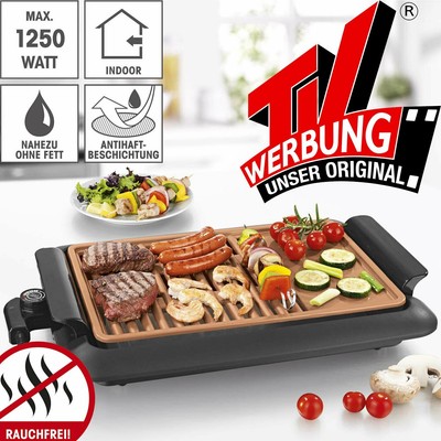 Gourmetmaxx GOURMETmaxx Bœuf Gril Barbecue Table Électrique Balcon Jardin sans Fumée 220°C 
