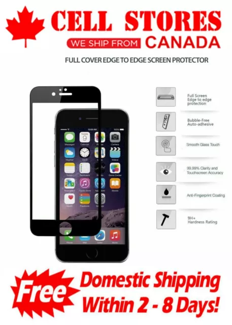 3D Curved Full Cover Tempered Glass Screen Protector for iPhone 6 /  6S / Plus