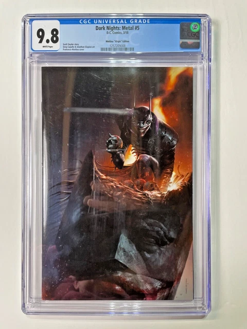 Dark Nights: Metal #5, D.C. Comics 2018, Mattina "Virgin" Variant, CGC 9.8
