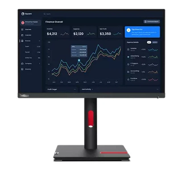 LENOVO ThinkVision T23i-30 23" FHD IPS Monitor 1920x1080 16:9 AG Height Adjus...