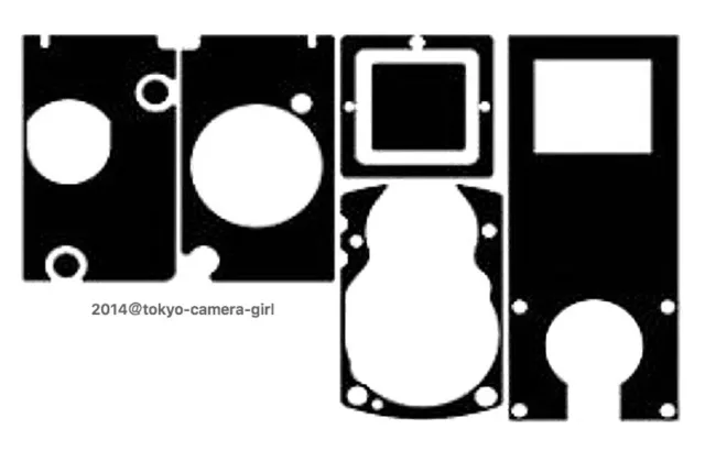 Rolleiflex 2.8B Cut Leatherette Replacement dedicated parts from Japan