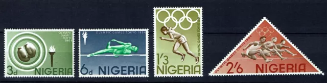 NIGERIA - Scott# 165-8 -SG# 153-6 -1964 - Complete Set - Olympic Games - MNH