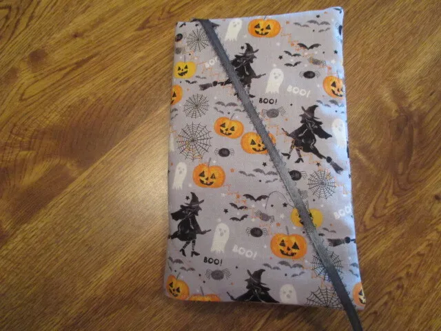 Witches Night Sky Print Handmade Quilted Regular Size Paperback Book Cover