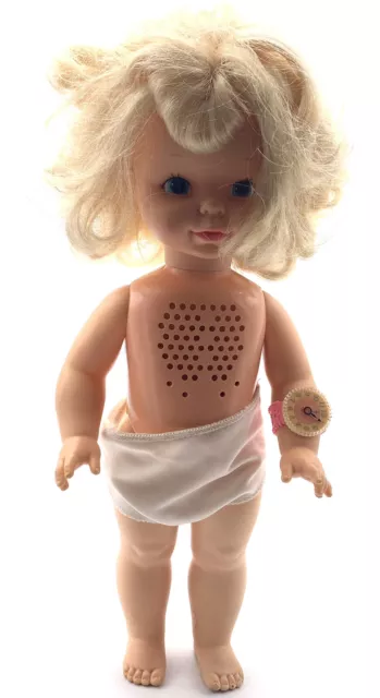 Vintage 1964  Timey Tell • Mattel Doll with Watch Does Not Have Pull String