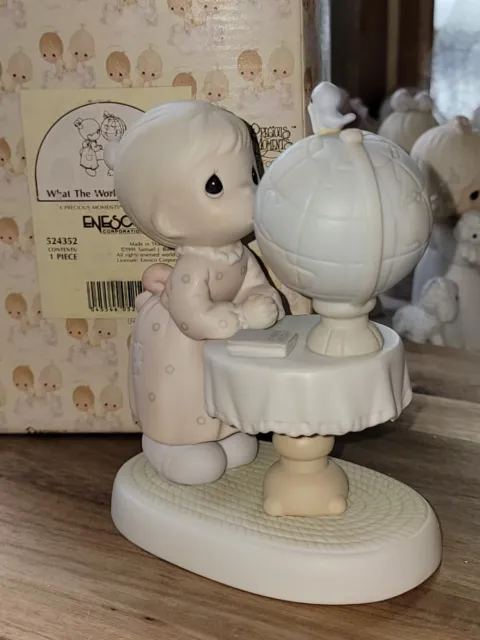 Precious Moments Porcelain Figurine "What The World Needs Now" 1991 - 524352