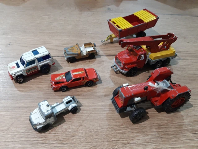 Lot De 20 Voitures Anciennes Matchbox Et Majorette - En L'état - Collection Vintage