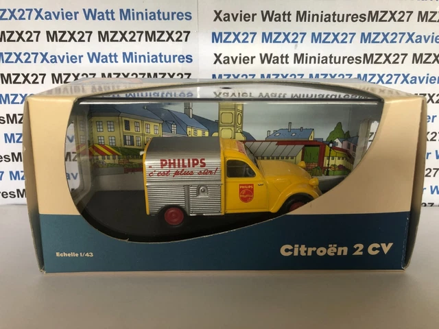 Miniature CITROËN 2CV Camionnette Phillips Éligor - Échelle 1/43 - Modèle H40 - Occasion
