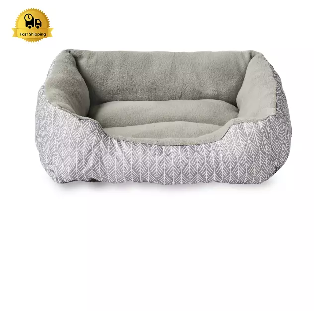 Dog Bed Cat Bed Small Cuddler, Soft, Cozy, Gray