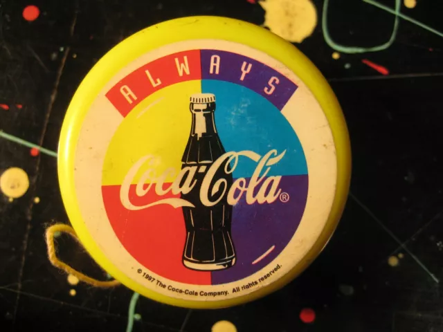 "Always Coca-Cola" 1997 Plastic 90s Neon Colors Promotional Yo-Yo 2
