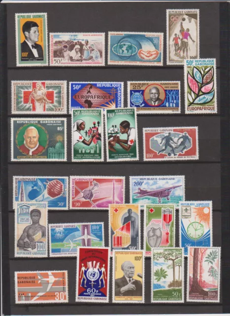 Gabon Mint Collection of 1960's Airmails Most NH High CV