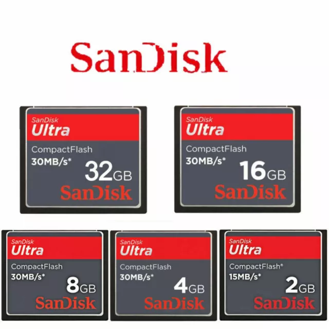 2GB/4GB/8GB/16GB/32GB SanDisk Ultradünn Speicher CF 30MB/S  CompactFlash karte