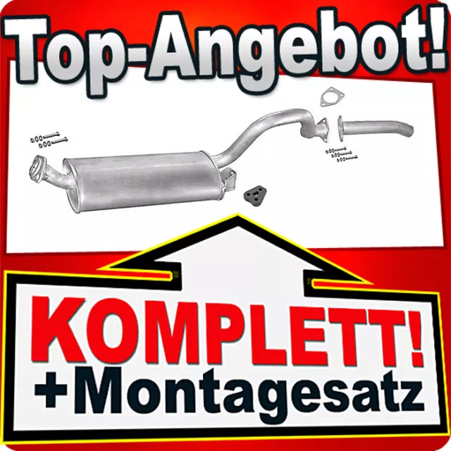 Auspuff für MITSUBISHI PAJERO 2.5 TD 3.0 V6 4X4 SWB 3-Türen 90-95 Auspuffanlage