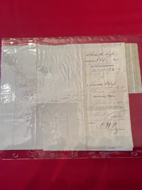 Seven Civil War letters & Two Civil War Patriotic Covers