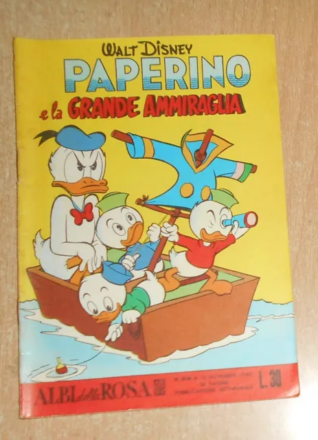 Ed.mondadori Serie  Albi Della Rosa N°  314  1960  Originale !!!!! Paperino