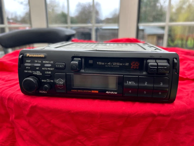PANASONIC PULL OUT car radio cassette 1992 stereo vintage classic car