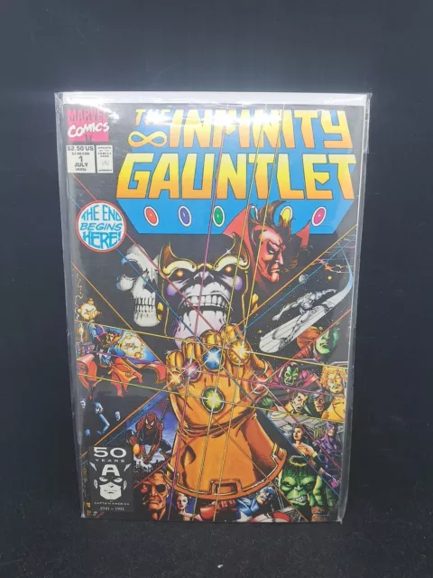 INFINITY GAUNTLET # 1 MARVEL COMICS July 1991 THANOS JIM STARLIN GEORGE PEREZ