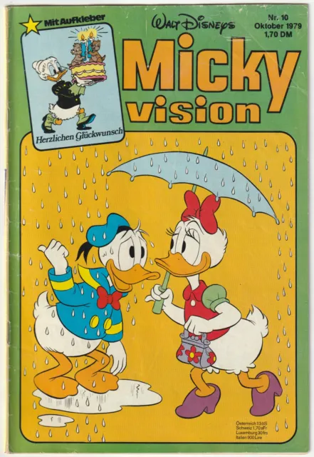 ✪ MICKYVISION #10/1979 ohne Beilage, Ehapa COMIC-HEFT Z2 *Walt Disney