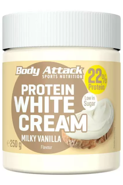 Body Attack Protein White Cream Milky Vanilla - 250 g
